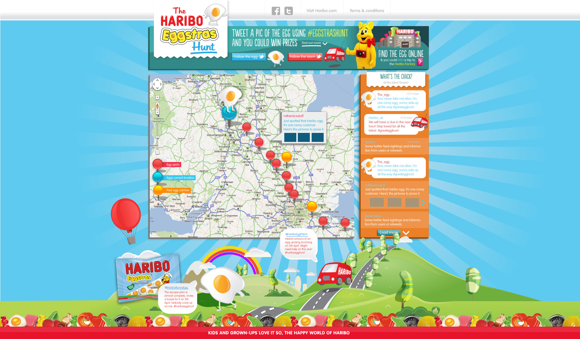 Haribo Eggstra Hunt Map