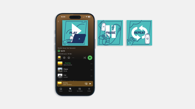 Visual of Spotify cover designs